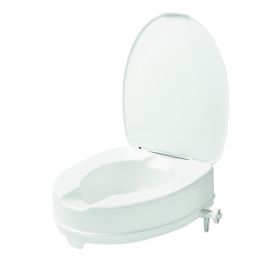 SecuCare - Toiletverhoger met klep - Wit - Hoogte 10 cm
