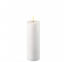 Deluxe Home Art - Witte Kaars - Echte vlam LED - 5 cm. x 15 cm.