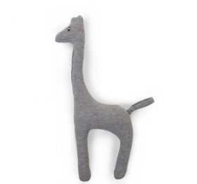 Childhome - Baby Giraf knuffel - Jersey - Grijs - 18 x 3 x 35 cm.