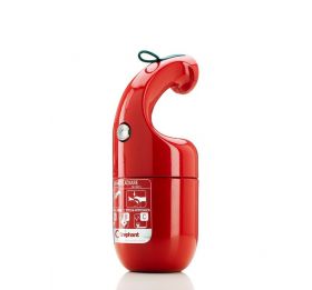 FIREPHANT - Design - Poederbrandblusser - Brandklasse ABC - Rood - 1 kg