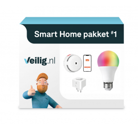 Starterspakket 1 - Smart Home - incl. slimme zigbee LED-lamp, slimme stekker, slimme rookmelder