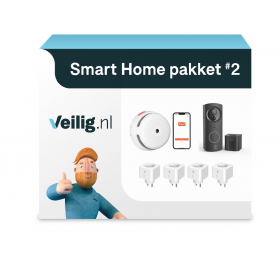 Starterspakket 2 - Smart Home - incl. slimme stekker 4x, slimme rookmelder en slimme videodeurbel